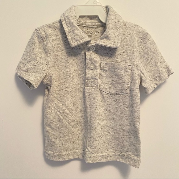 Cherokee Other - Cherokee Baby Boy's Polo With Pocket Light Gray Heather Size 12 Months
